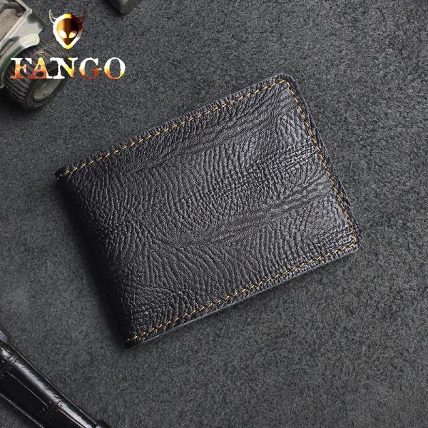 Handmade Leather Mens License Wallets Cool Short Wallet Card Holder Small Card Slim Wallets for Men