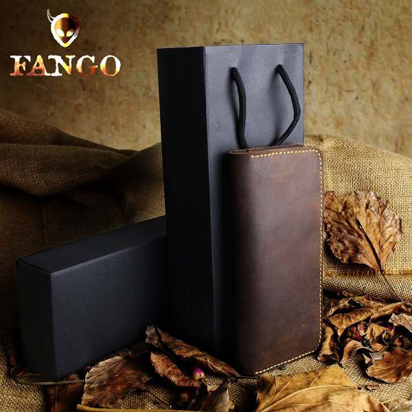 Handmade Leather Mens Cool Travel Long Wallet Card Holder Card Slim Clutch Wallets for Men