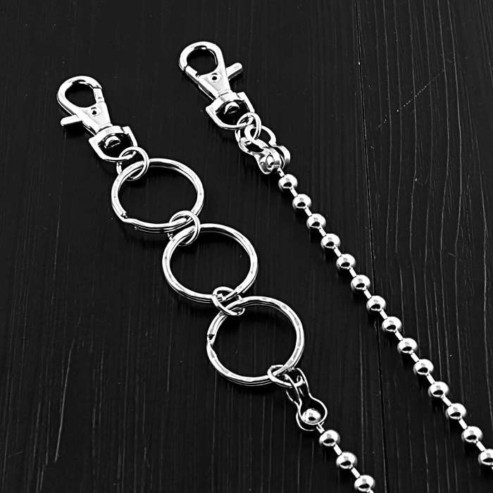 SOLID STAINLESS STEEL BIKER Mens Womens PANTS CHAIN Jeans Chain Jean Chain Biker Wallet Chain FOR MEN