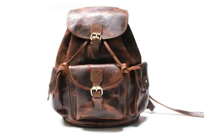 Cool Mens Leather Backpacks Travel Backpacks Laptop Backpacks for Men