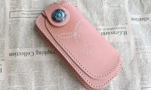 Cool Leather Mens Biker Chain Wallet Cool Handmade Long Biker Wallet with Chain