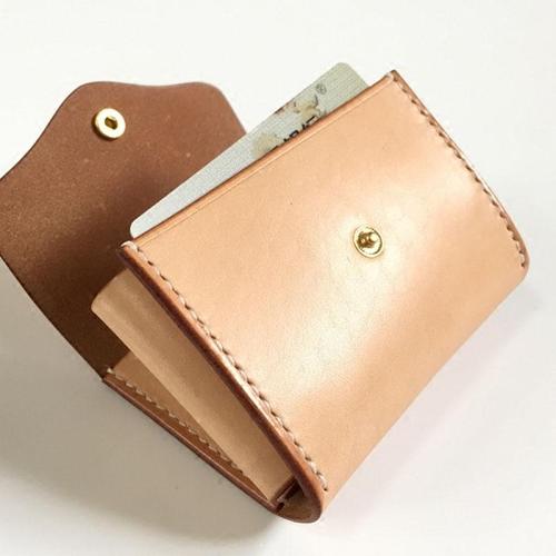 Handmade Leather Mens Cool Short Wallet Card Holder Small Card Slim Wallets for Men