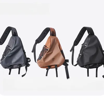 Large Sling Bag For Men Oxford Fabric Waterproof Hiking Sling Bag For Big Men