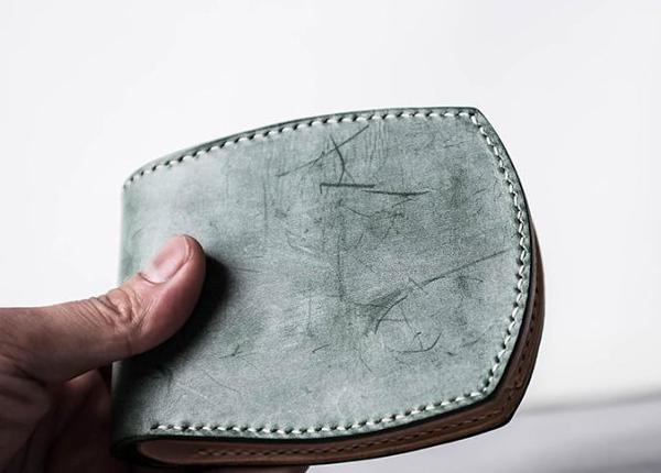 Handmade Vintage Leather Mens Small Wallet Bifold Wallet for Men