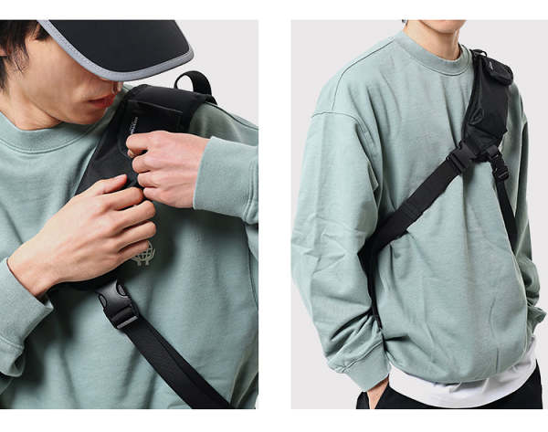 Cool Travel Large Sling Bag For Big Men Polyester Sports Large Hiking Sling Bag For Women