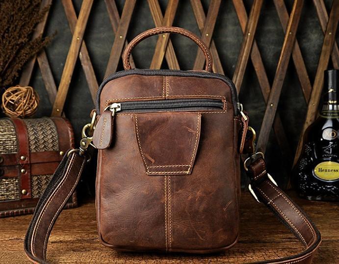 Vintage Leather Belt Pouches for Men Waist Bag BELT BAG Shoulder Bags For Men