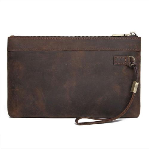 Leather Clutch Bag for Men Leather Male Pouch Bags Vintage Leather Clutch Bag Male Mens Clutch Bag