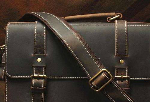 Vintage Leather Messenger Bag Briefcase Handbag Cool Shoulder Bag For Men