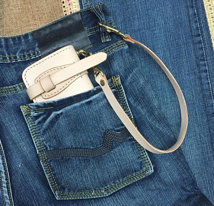 Handmade Leather Mens Biker Chain Wallets Cool Long Biker Wallets with Chain