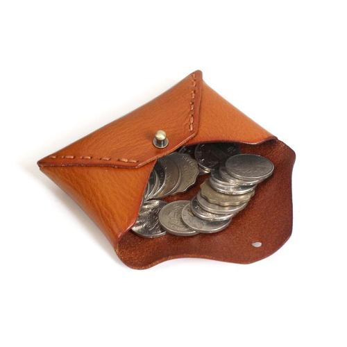 Handmade Leather Mens Change Wallet Card Wallet Front Pocket Wallet Coin Wallet for Men
