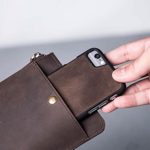 Leather Long Wallets for men Bifold Vintage Men Long Wallet