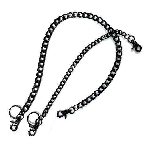 Cool Black Mens Biker Wallet Chain Punk Pants Chain Long Black Wallet Chain For Men
