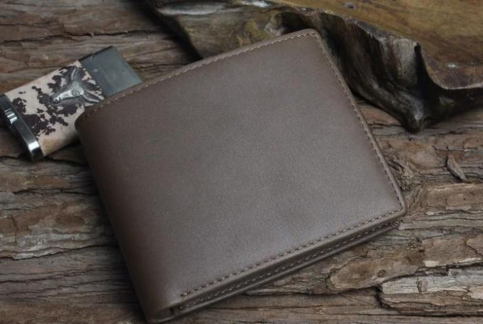 Handmade Leather Mens Cool Slim Leather Wallet Men billfold Wallets Bifold for Men