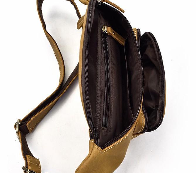 COOL LEATHER MENS FANNY PACK FOR MEN BUMBAG Vintage WAIST BAGS for Men