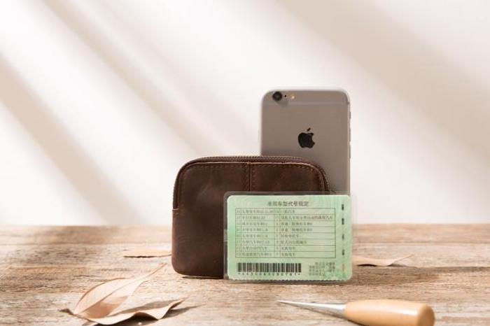 Leather Mens Coin Holders Slim Front Pocket Wallet Change Wallet for Men