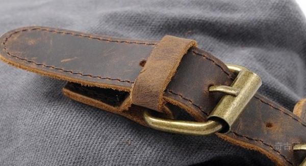 Cool Canvas Leather Mens Zipper Wristlet Bag Vintage Clutch Zipper Bag for Men