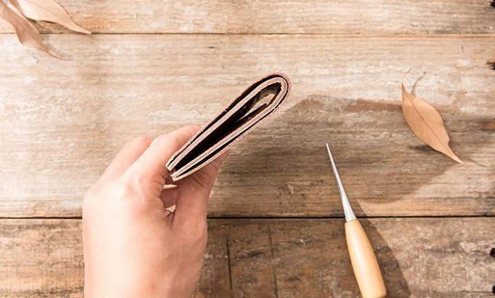 Cool Leather Mens Small Wallets Bifold Slim Front Pocket Wallet for Men