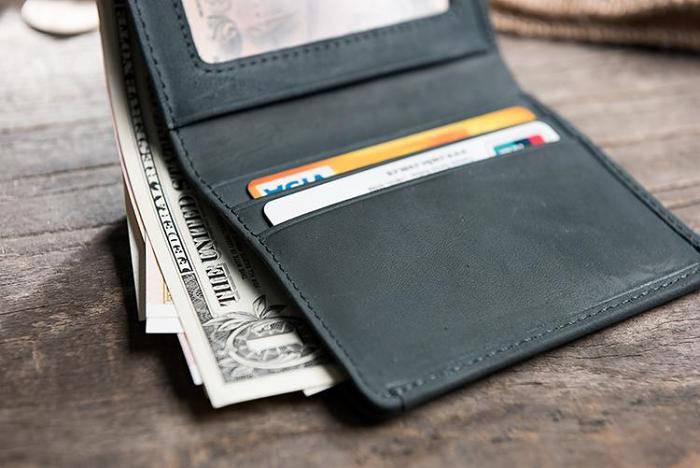 Handmade Leather Mens Cool Slim Leather Wallet Men Small Wallets Bifold for Men