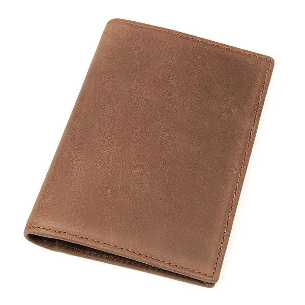 Slim RFID Men's Leather Bifold Passport Wallet Travel Wallet Ticket Wallet For Men