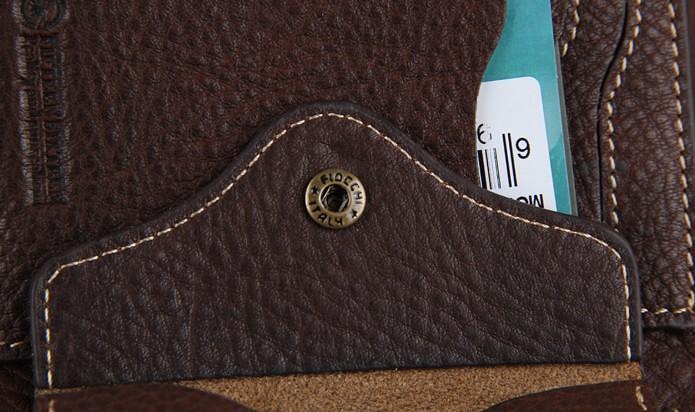 Genuine Leather Mens Cool Slim Long billfold Leather Wallet Men Small Wallets Bifold for Men