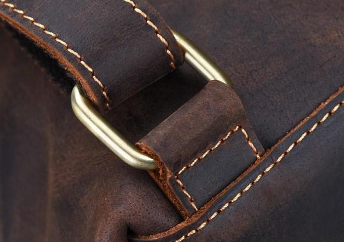 Cool Brown Leather Mens Backpack School Backpack Satchel Backpack for Men