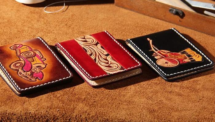 Leather Mens Driver License Wallet Men Small Wallets Slim for Men