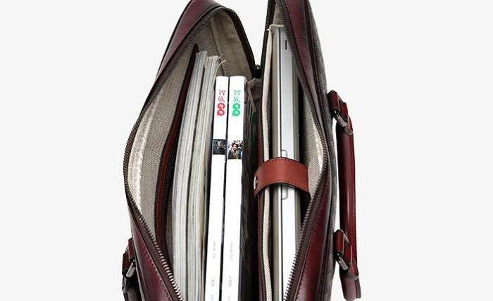 Handmade Leather Mens Briefcase Work Bag Laptop Bag Business Bag for Men