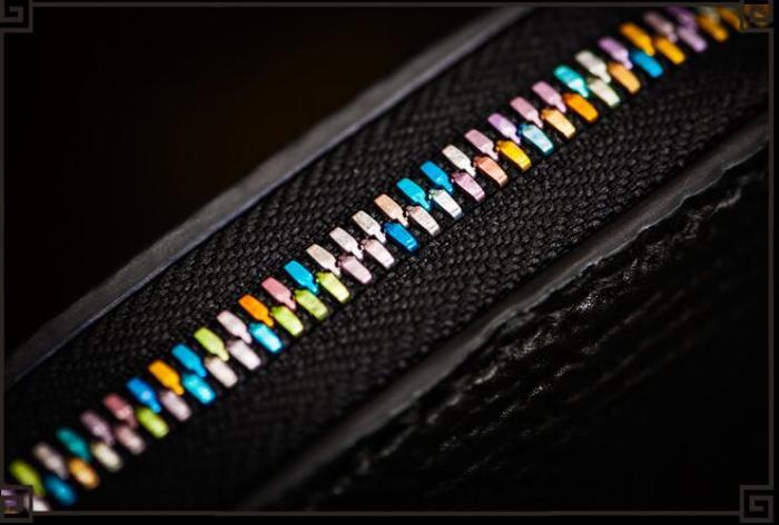 Handmade Leather Small Tooled Mens billfold Wallet Cool Chain Wallet Biker Wallet for Men