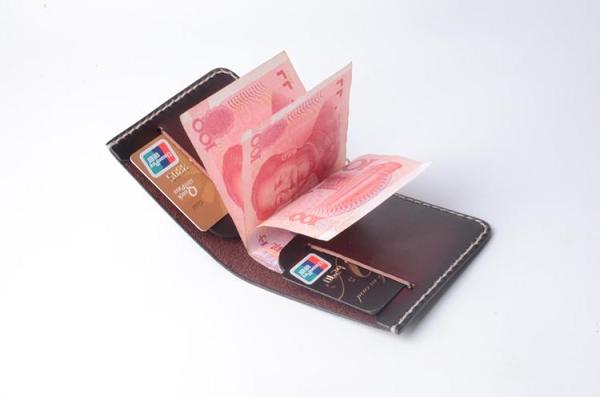 Handmade Leather Minimalist Mens Cool Slim Leather Wallet Men billfold Wallets Bifold for Men