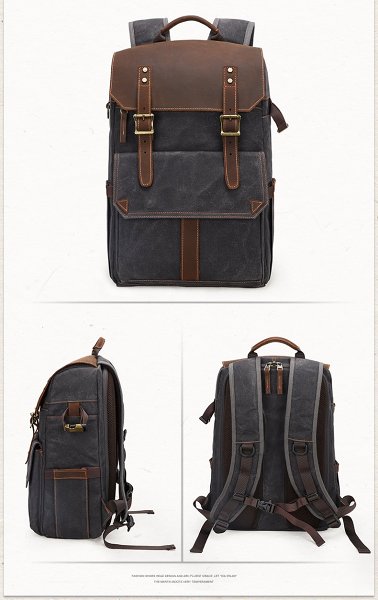 CANVAS WATERPROOF MENS CANON CAMERA BACKPACK LARGE NIKON CAMERA BAG DSLR CAMERA BAG FOR MEN