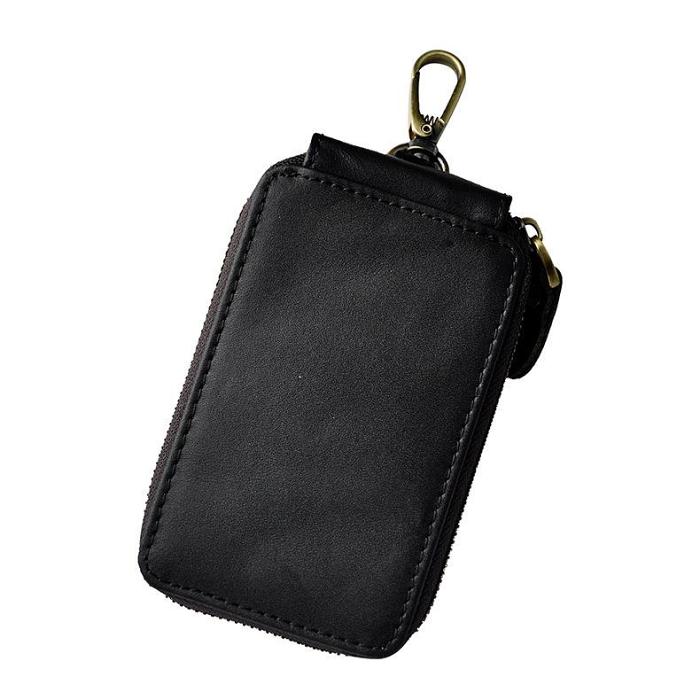 Handmade Leather Mens Cool Key Wallet Car Key Holder Case Card Wallet for Men