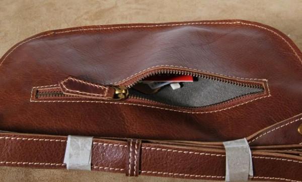 Leather Men Fanny Pack Small Waist Bag Hip Pack Belt Bag Bumbag for Men
