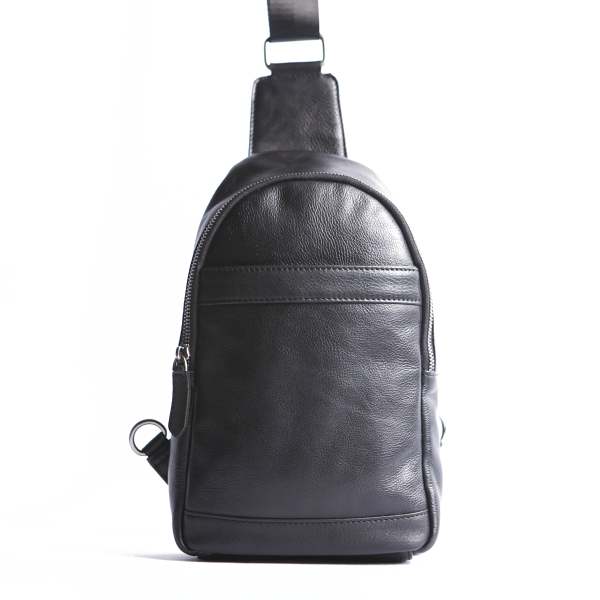 Leather Mens Cool Sling Bag Crossbody Bag Chest Bag for men