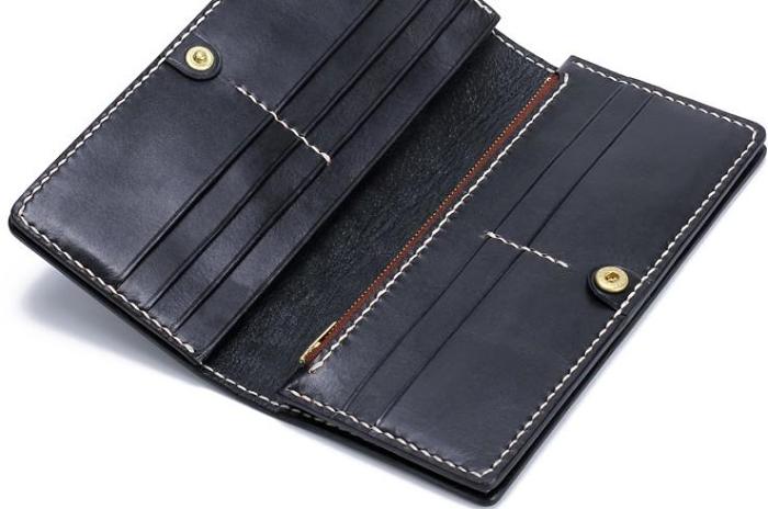 Handmade Leather Buddha&Demon Mens Chain Biker Wallet Cool Leather Wallet With Chain Wallets for Men