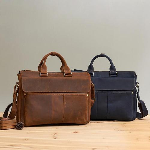 LEATHER MENS BRIEFCASE Vintage WORK BAG BUSINESS BAG FOR MEN