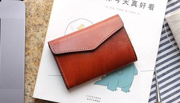 Leather Mens Card Wallet Front Pocket Wallets Cool Small Change Wallet for Men