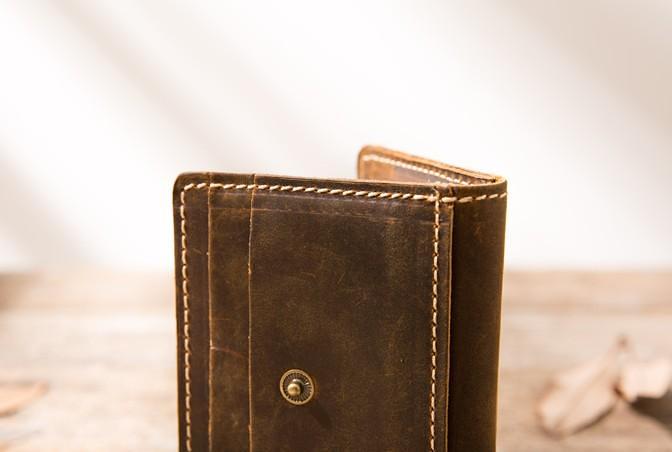 Leather Mens Card Holder Slim Front Pocket Wallets Card Wallet for Men
