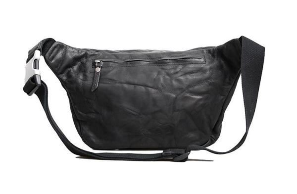Leather Mens Cool Sling Bag Crossbody Bag Chest Bag Fanny Pack for men