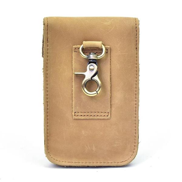 Leather Belt Pouch Mens Small Cases Waist Bag Hip Pack Belt Bag Fanny Pack Bumbag for Men