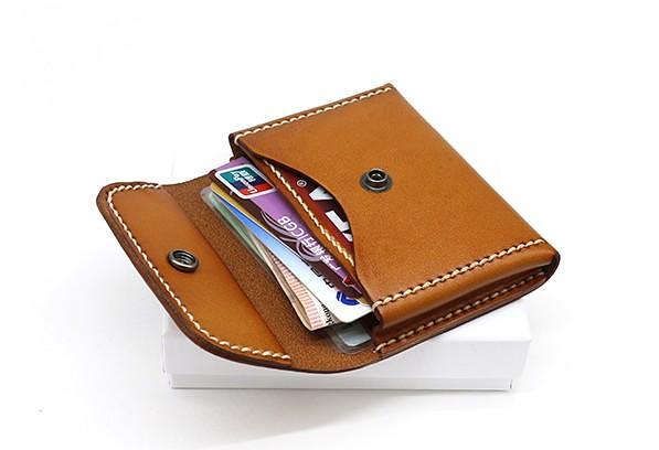 Leather Mens Card Wallets Front Pocket Wallet Small Cool Change Wallet for Men