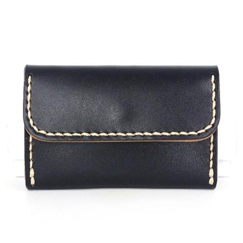 Leather Mens Card Wallet Front Pocket Wallets Small Slim Wallets Change Wallet for Men
