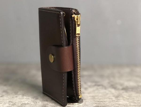 Handmade Leather Mens Cool Key Wallet Car Key Change Coin Card Holder Car Key Case for Men