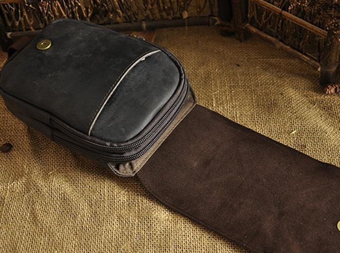 Vintage Leather Belt Pouches for Men Waist Bags BELT BAG For Men