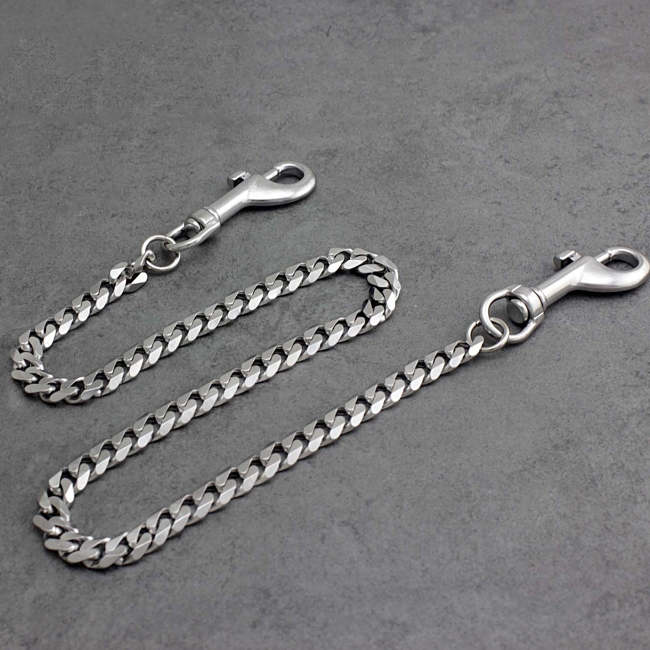 Cool Silver Mens Long Biker Wallet Chain Pants Chain STAINLESS STEEL Jeans Chain Jean Chain For Men