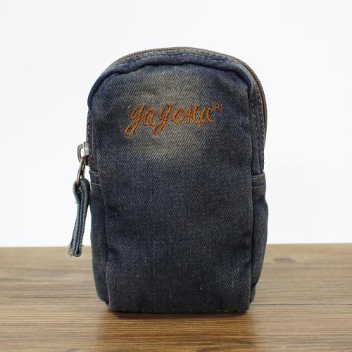 Denim Jean Womens Mens Mobile Bag Wristlet Bag Jean Blue Clutch Purse For Women