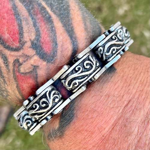 Crusader's Bracelet - Scrollwork - B108 CLEARANCE