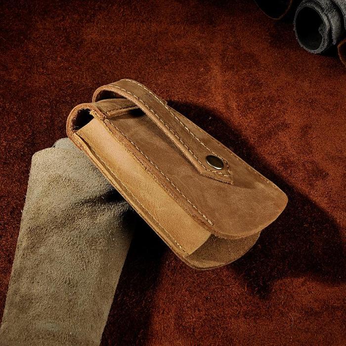 Handmade Leather Mens Cool Key Wallet Car Key Holder Key Case for Men