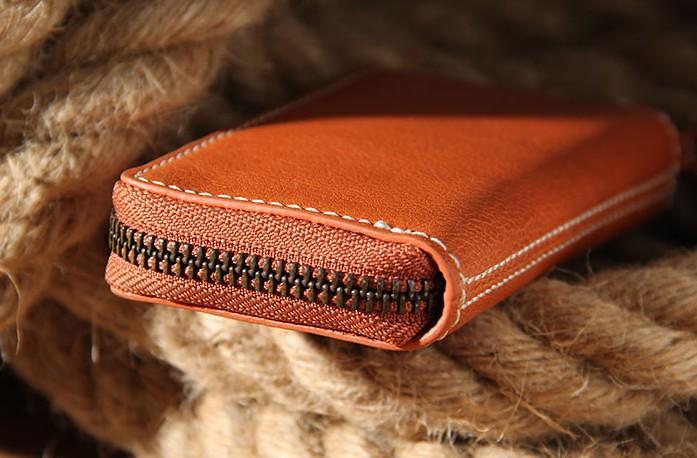 Mens Cool Key Wallet Handmade Leather Car Key Card Holder Car Key Case for Men