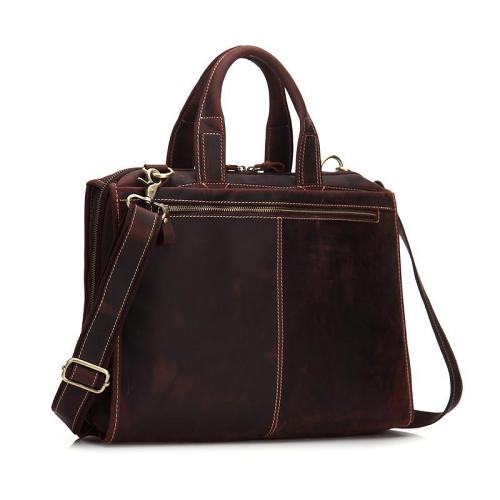 Vintage Leather Mens Briefcase Work Briefcase Business Briefcase Laptop Briefcase For Men
