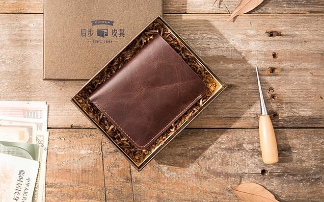 Cool Leather Mens Small Wallets Bifold Slim Front Pocket Wallet for Men